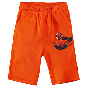 Bermuda en jersey avec voiture printée 