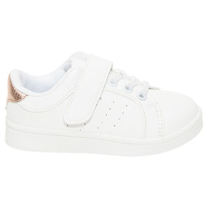 Baskets basses fantaisie à lacets élastiqués et scratch 