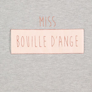 Tee-shirt manches longues en jersey avec message printé 