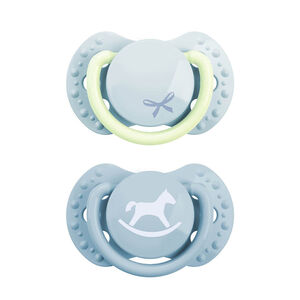 Sucette Dynamic Silicone Newborn Babyshower Blue 