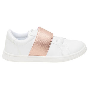 Baskets basses avec empiècement élastiqué rose gold du 28 au 35 