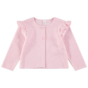 Gilet en tricot avec emmanchures volantées 