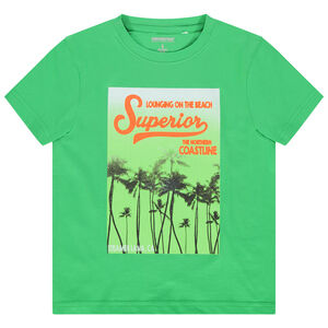 T-shirt manches courtes à print esprit surf 