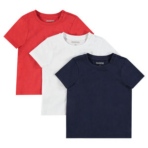 Lot de 3 tee-shirt manches courtes unis 