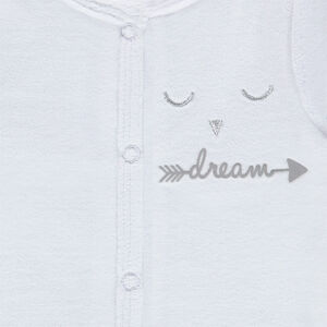 Dors-bien en velours brodé 