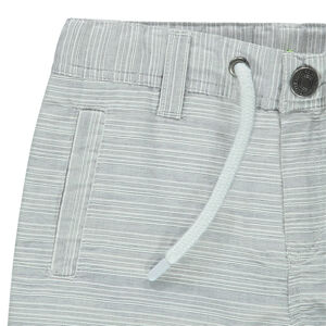 Bermuda en coton à fines rayures 