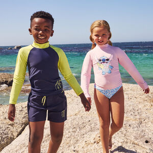 T-shirt manches longues anti-UV SPF 50+ print surf garçon 