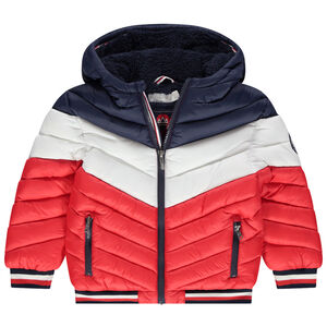 Doudoune à capuche doublée sherpa 