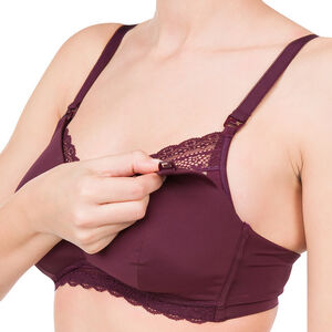Soutien-gorge de grossesse et d'allaitement avec dentelle 