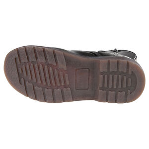 Bottines noires vernies avec rivets style "Doc Martens" 