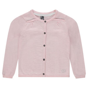 Gilet en tricot avec effet de coudières au dos 