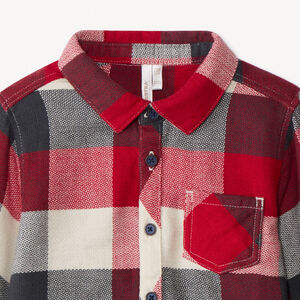 Chemise manches longues à carreaux pour bébé garçon 