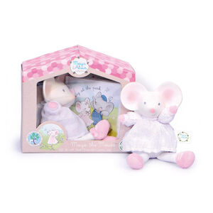 Doudou Meiya la souris et son livre - Rose 