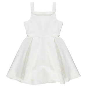 Junior - Robe de cérémonie avec motifs en jacquard ton sur ton 