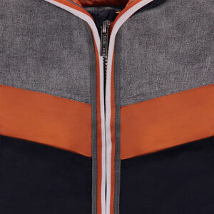 Junior - Doudoune sans manches tricolore avec poches zippées 