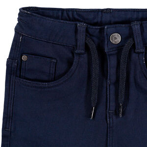 Bermuda en coton uni avec cordons de serrage 