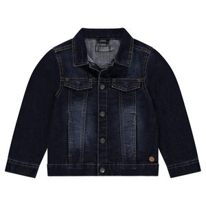 Veste en jeans effet used 