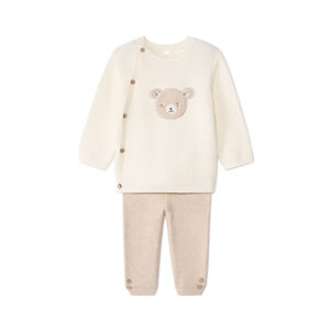 Ensemble 2 pièces Ourson en tricot pour bébé 