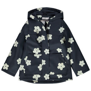 Parka gomme rembourrée imprimé fleurs fille 