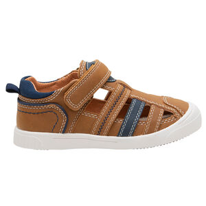 Sandales effet cuir à scratch garçon 