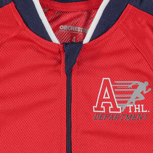 Tee-shirt manches longues avec col zippé et prints esprit sportswear 