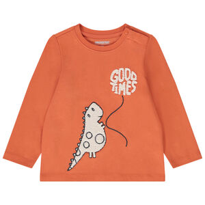 T-shirt manches longues en jersey broderie bouclette pour bébé gaçon 
