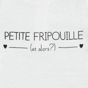 Tee-shirt manches longues en jersey avec message printé 
