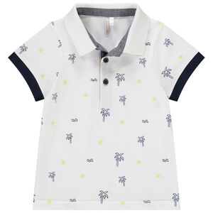 Polo manches courtes imprimé palmiers pour bébé garçon 