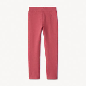 Jegging uni en molleton fille 