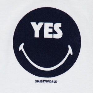 Tee-shirt manches longues en jersey avec Smiley en velours 