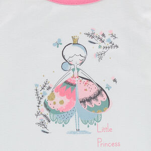 Pyjama en jersey avec  princesse printée et papillons all-over 