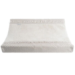 Housse matelas à langer Happiness - Urban taupe/écru  