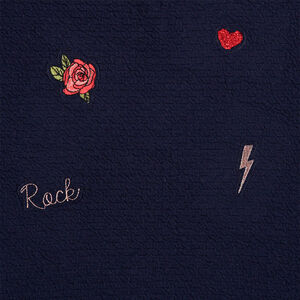 Junior - Tee-shirt manches longues effet 2 en 1 avec inscription en cordelette 