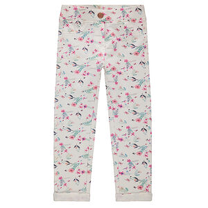 Jegging en molleton imprimé all-over 