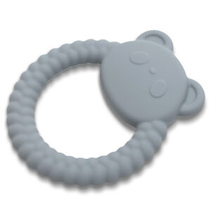 Anneau de dentition silicone Panda Gris 