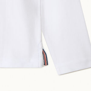 Polo manches longues uni garçon 