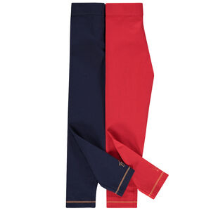 Lot de 2 leggings en jersey avec print fantaisie 