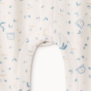 Dors-bien imprimé fantaisie en interlock pour bébé 
