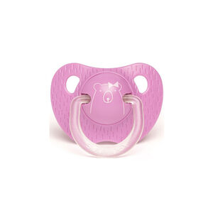 Sucette Physiologique Ours - 6/18mois - Rose 