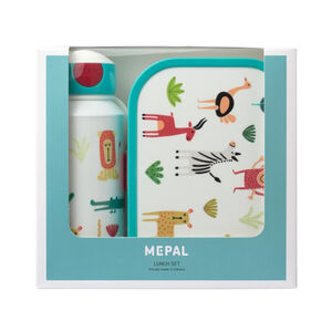 Pack gourde 400ml + lunch box 750ml - Animal Friends 