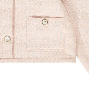 Veste cardigan en jacquard scintillant fille 
