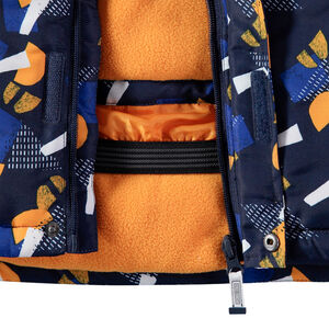 Blouson de ski imperméable à imprimé graphique all-over 