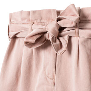 Short taille haute avec ceinture à nouer 