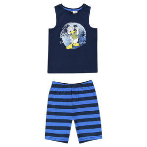 Pyjama court rayé Diney print Donald 