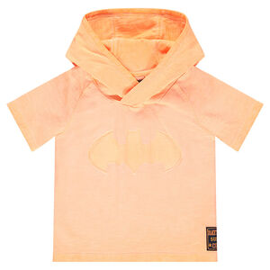 Tee-shirt manches courtes à capuche avec oreilles ©Warner Batman en relief  