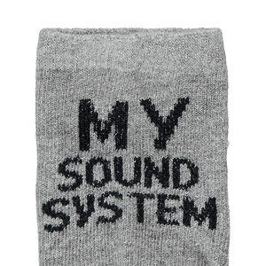 Junior - Lot de 2 paires de chaussettes assorties avec inscriptions jacquard 