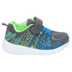 Baskets basses à lacets élastiques et scratch 