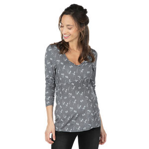 Tunique de grossesse et d'allaitement imprimée all-over 