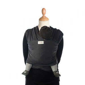 Écharpe de portage extensible Tricot-Slen Organic - Anthracite 