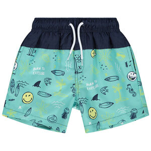 Short de bain à motif Smiley  